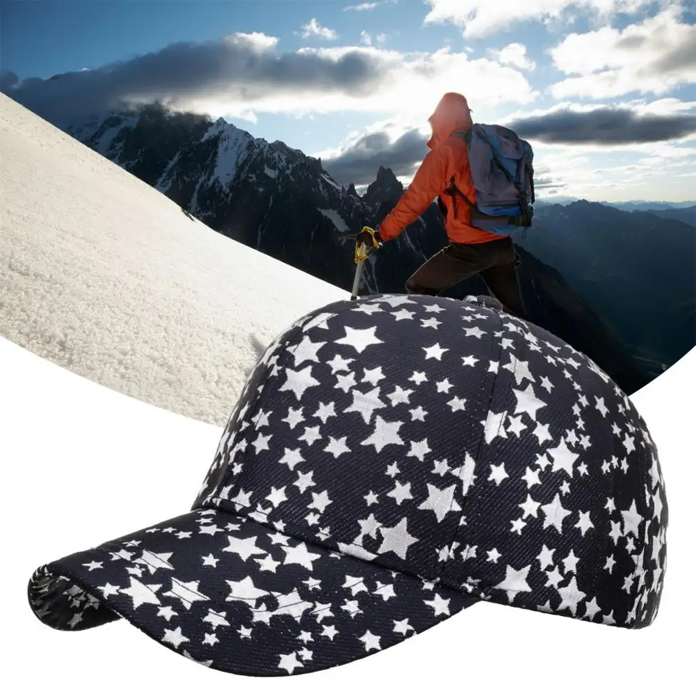 

Кепка для бега с широкими полями, черная, белая, с пятиконечной звездой