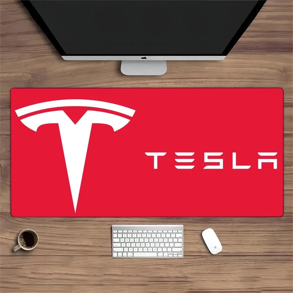 Коврик для мыши New Energy с логотипом Tesla игровой коврик HD-печатью компьютерный