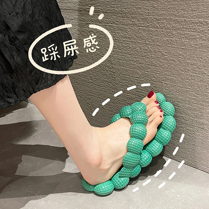 Personality Bubble Slippers Home Massage Bottom Shoes for Men Women's Sandals Non Slip Beach Slippers Outdoor Slides