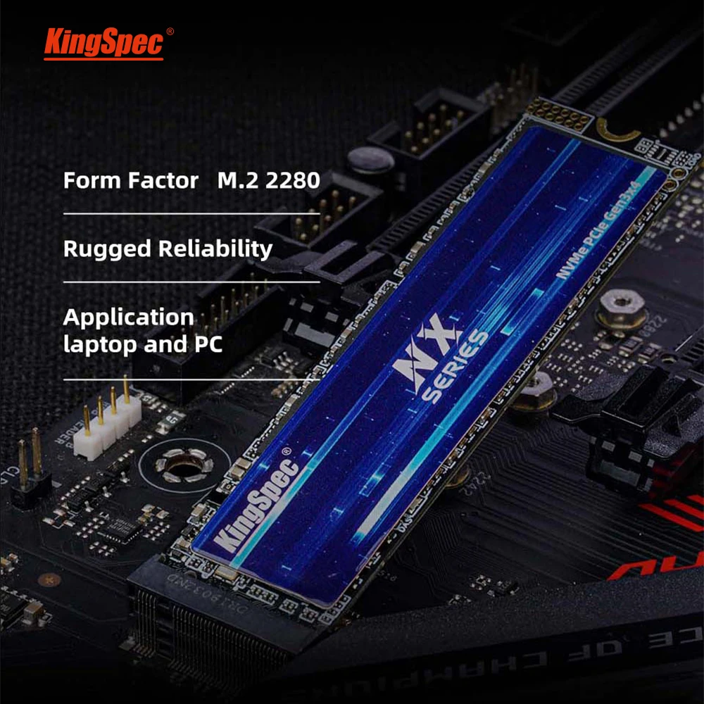 KingSpec SSD M.2 NVME PCIe 3.0 128G 256G 512G 1TB Sd M.2 2280 SSD Nvme M2 Hard Drive Disk Internal Solid State Drive for Laptop