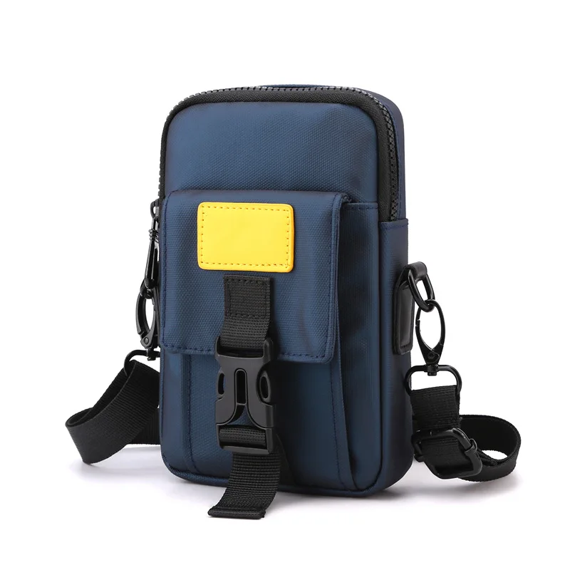 New Men's Sling Bag Outdoor Leisure Single Shoulder Bag Fashion Phone Waist Bag Wholesale Multifunctional Men's Bag