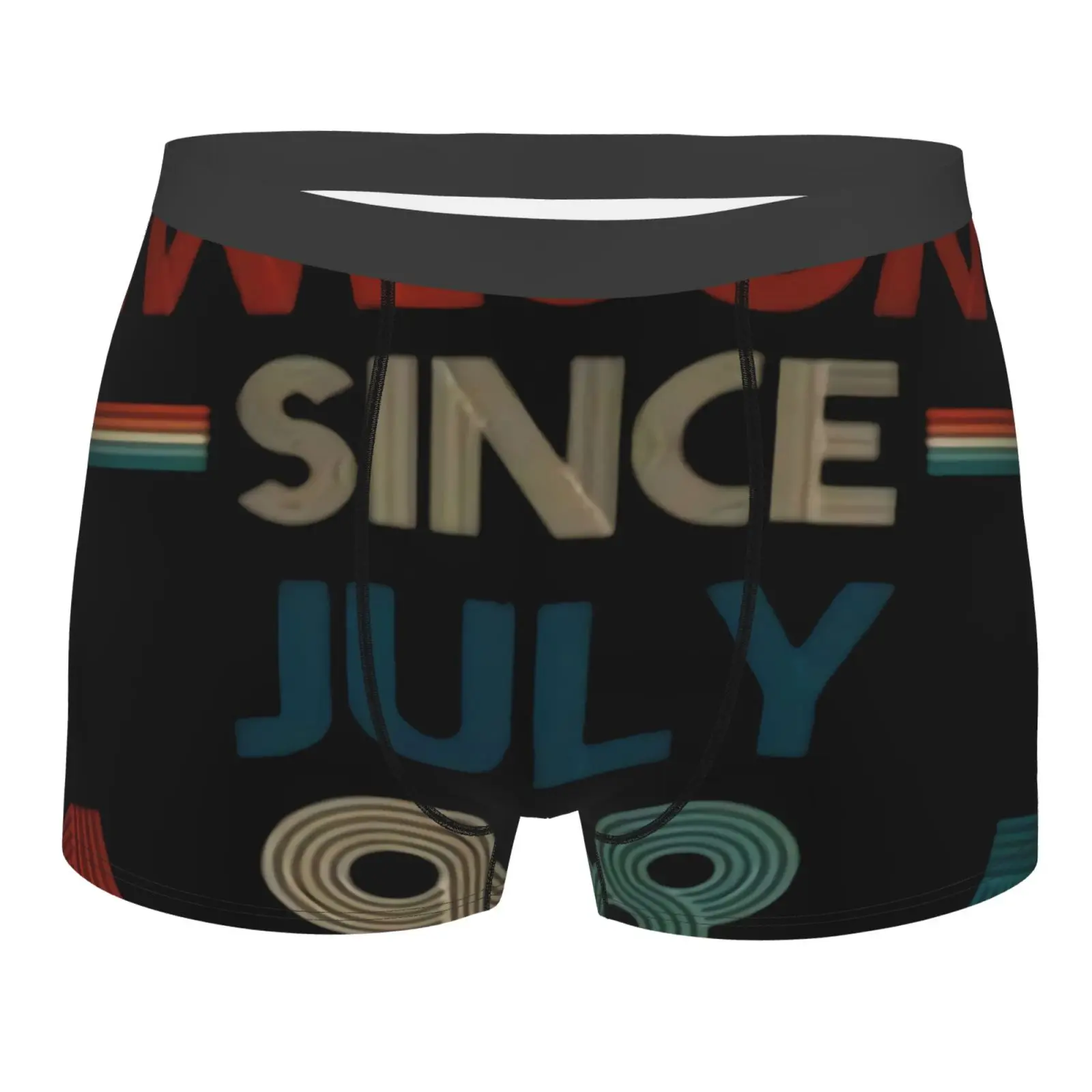 

Потрясающие с июля 1985 года, боксеры на день рождения, шорты, нижнее белье для мужчин, мужские длинные U-образные мужские сексуальные трусы, му...