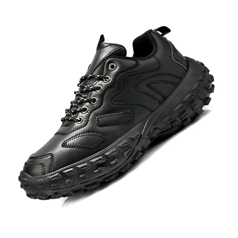 

Men Running Shoes Leather Waterproof Athletic Sneakers Men Wear-resistant Men Walking Sport Shoes Zapatillas Deportivos Hombre