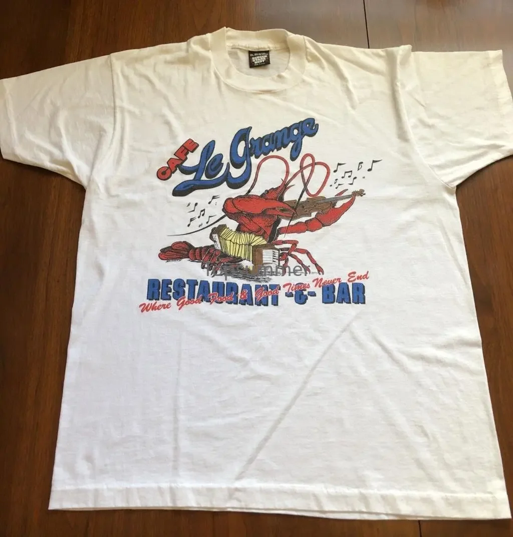 Футболка Vtg Screen Stars Best Cafe Le Grange L Texas Zz Top 50 сделанная в США большие футболки с