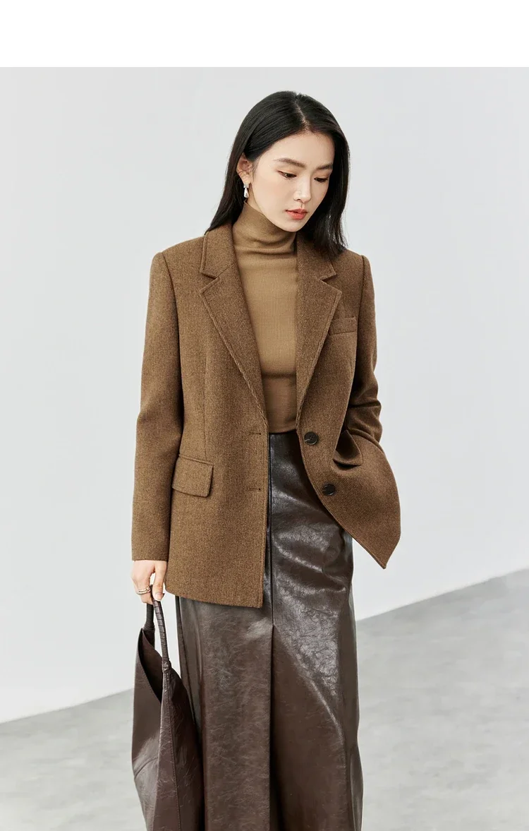 Женский шерстяной пиджак SENTUBILA