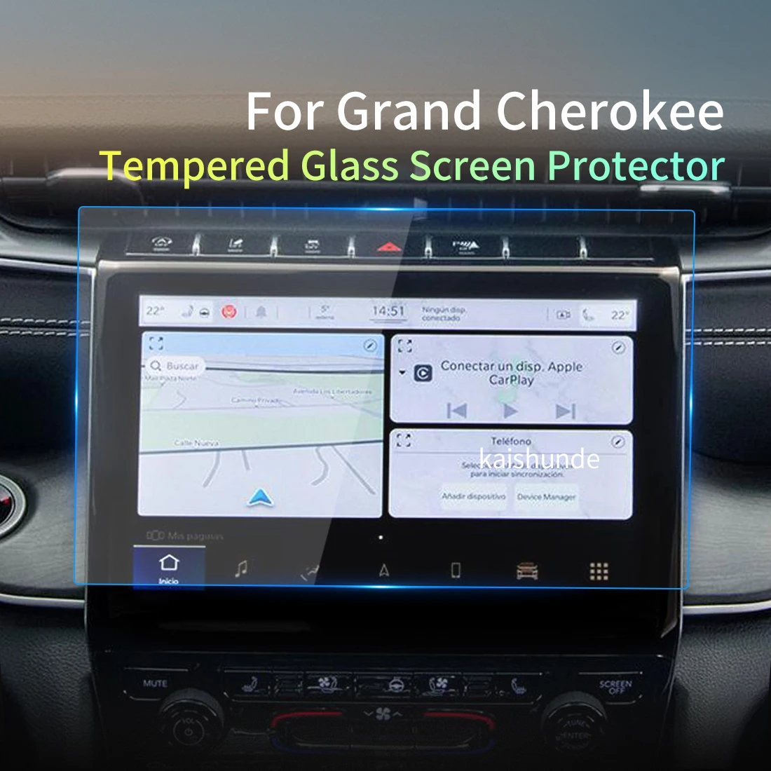 

Автомобильные наклейки, Защита экрана для JEEP Grand Cherokee 2023 дюйма, аксессуары для навигации автомобилей