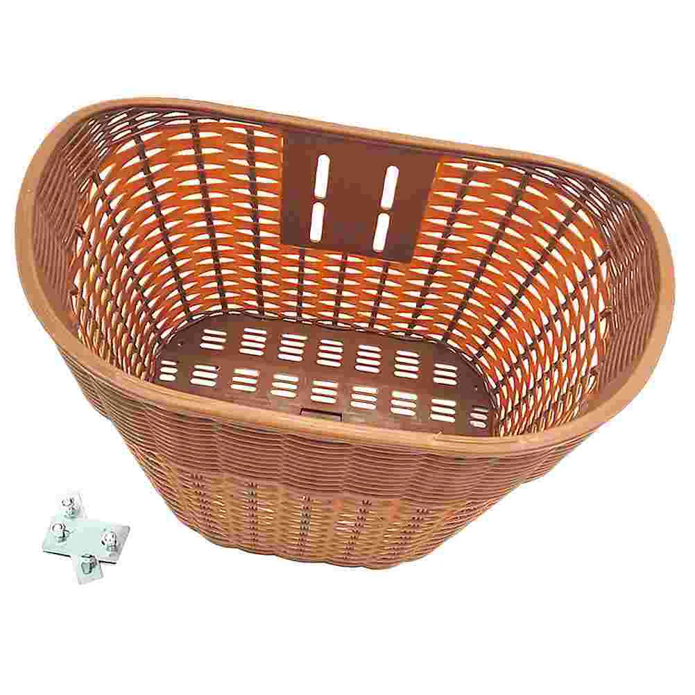 

Handlebar Front Basket Bike Front Handle Bar Basket Water Resistant Hanging Rattan Basket Bike Bag Bike Accessories