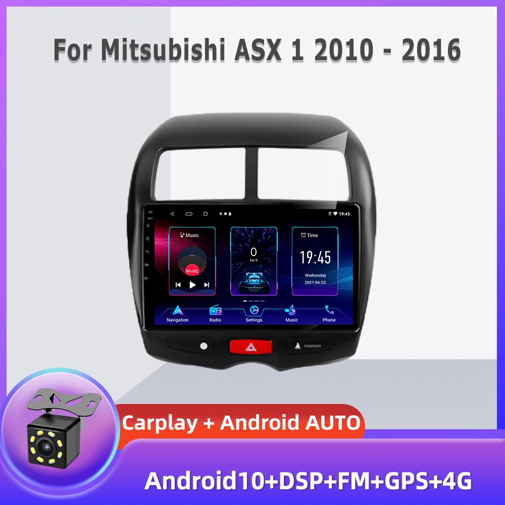 

2022 For Mitsubishi ASX 1 2010 - 2016 Car Radio Multimedia Video Player Navigation GPS Android Auto No 2din 2 din dvd