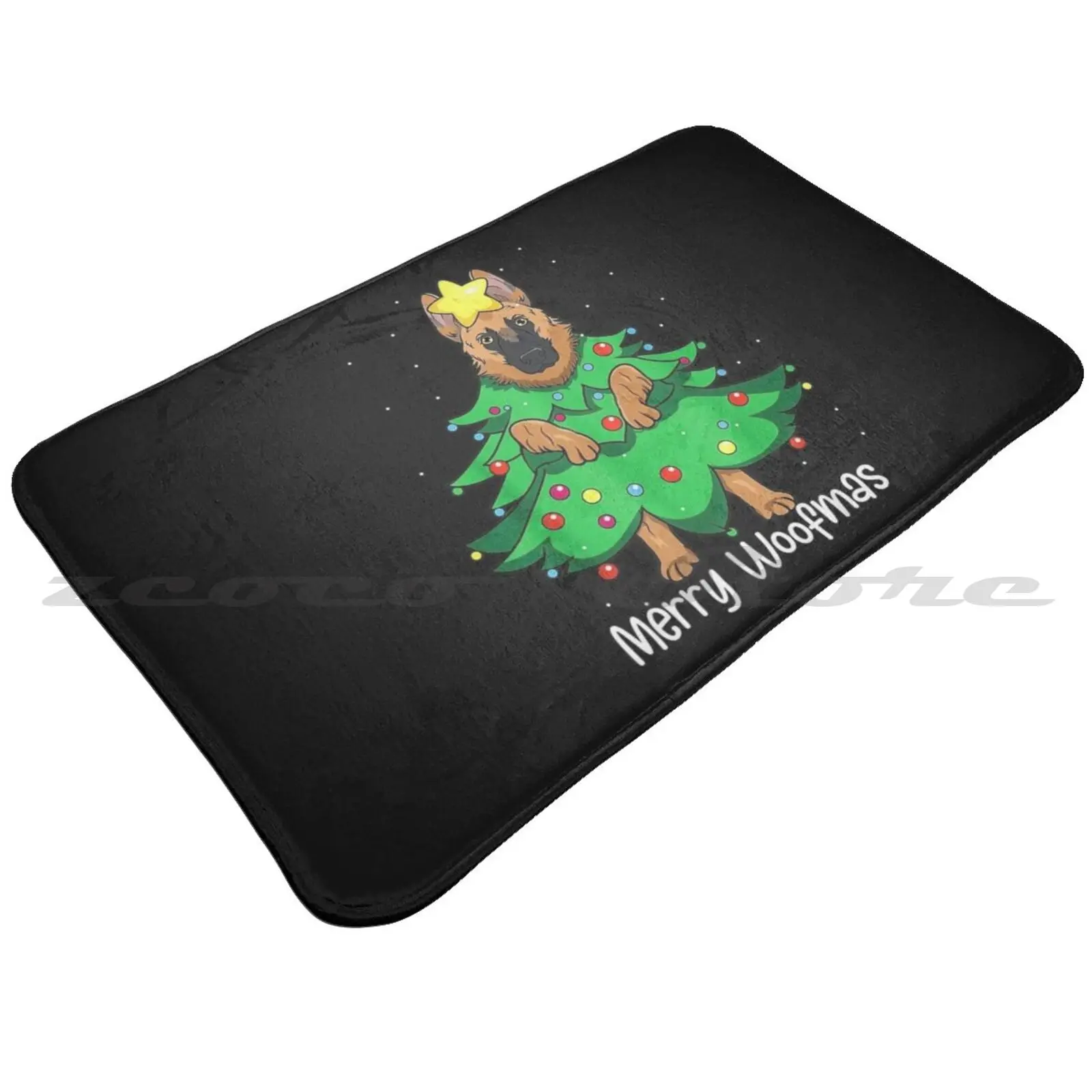 Забавная немецкая овчалка K9 Рождественское украшение Собака Мама подарок коврик