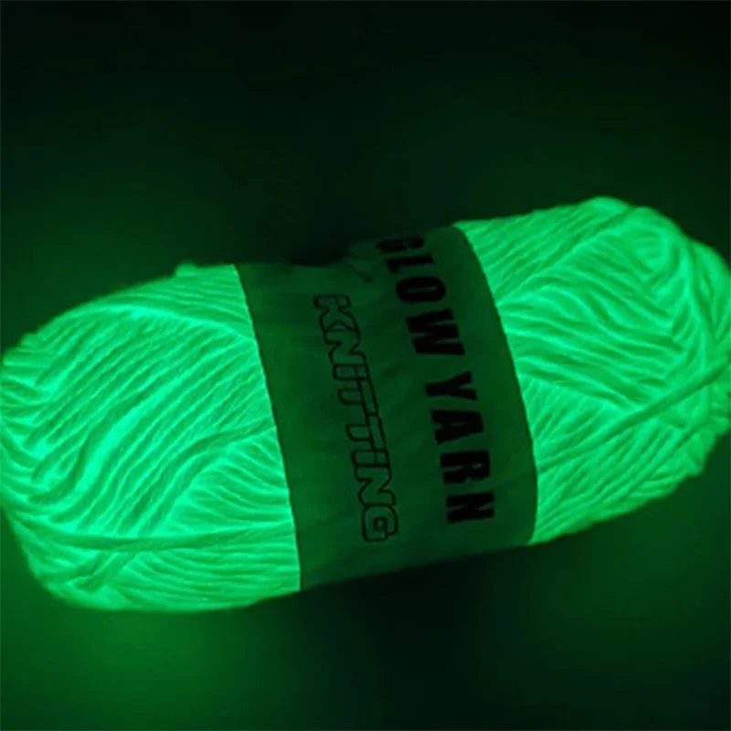 Светящаяся пряжа для вязания крючком мягкого творчества