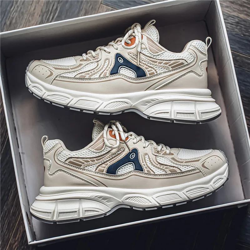 Мужские кроссовки на массивной подошве модная повседневная спортивная обувь для