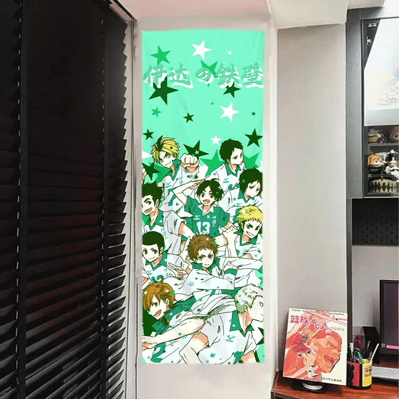 Аниме Haikyuu! Фоны для косплея Shoyo Hinata декоративная ткань Playbill постеры в натуральную