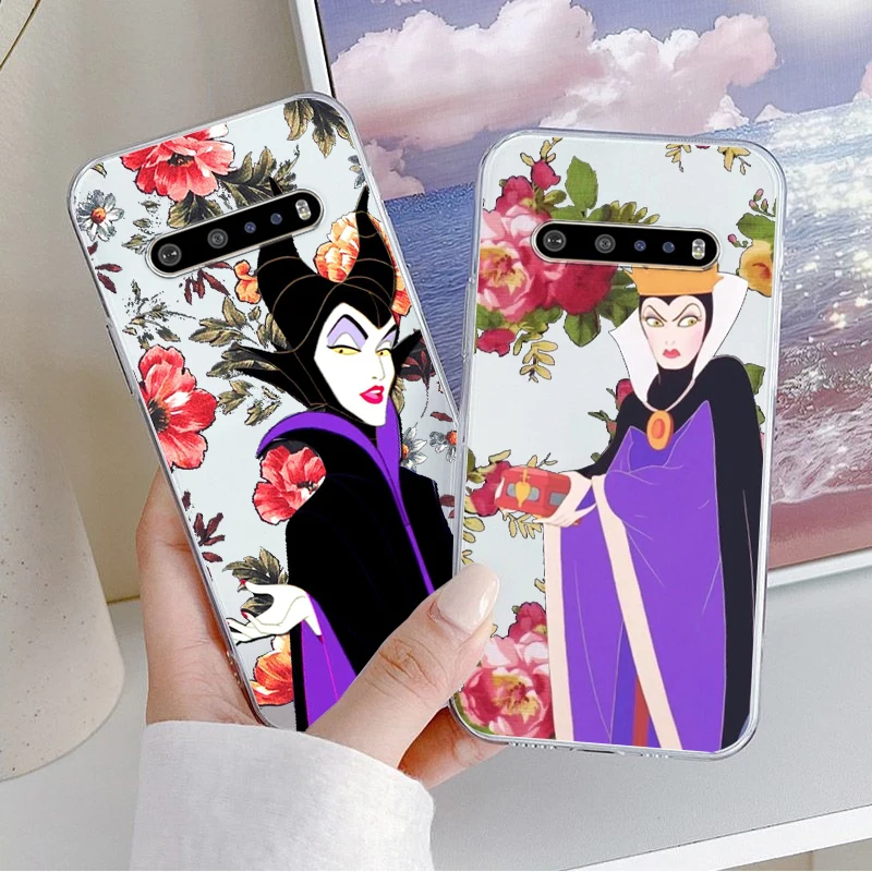 

Disney villain flowers Art Phone Case For Google Pixel 7 6 Pro 6A 5A 5 LG K92 K42 K22 K71 K61 K51 K41S G8 Transparent