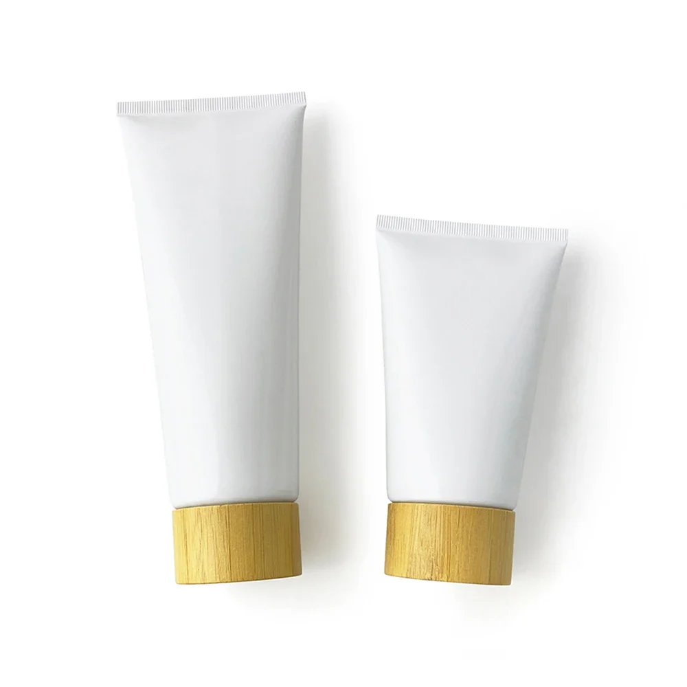 150 г 200 300 бамбуковая крышка сжимаемая бутылка пустой косметический мягкий тюбик