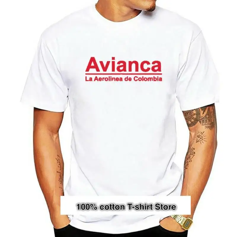 

Camiseta con Logo Vintage de Avianca, camisa de la línea aérea Colombiana