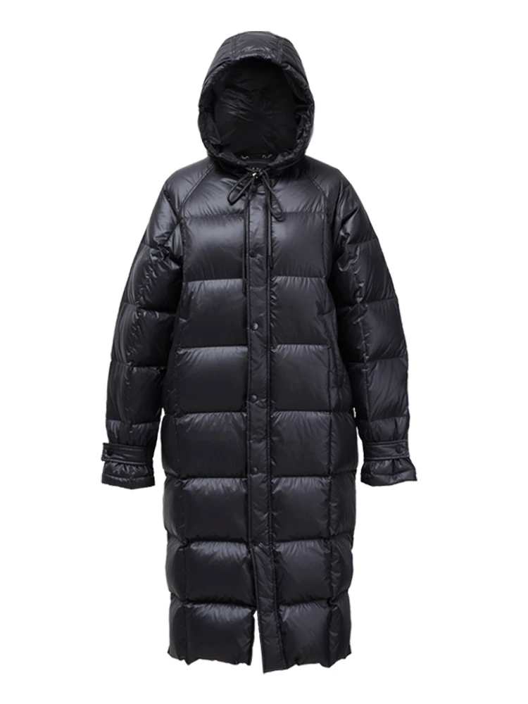 Couple down Jacket Women's Black Long over Knee to Ankle