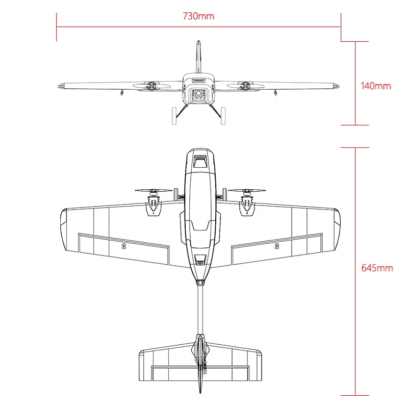 HEE WING T-1 Ranger 730mm Wingspan Dual Motor EPP FPV Racer RC Airplane Fixed Wing KIT/PNP Adapted to DJI Digital Transmission images - 6