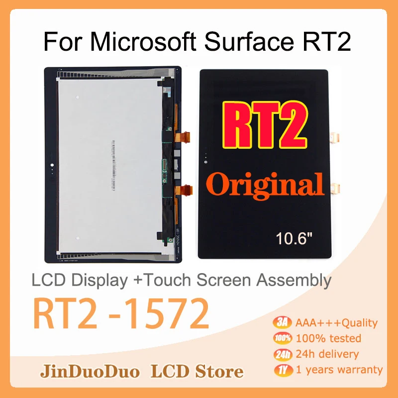 

10,6 "Оригинальный ЖК-дисплей для Microsoft Surface RT 2 1572, сенсорный экран, дигитайзер для Microsoft Surface RT 2 1572, дисплей RT2 LCD