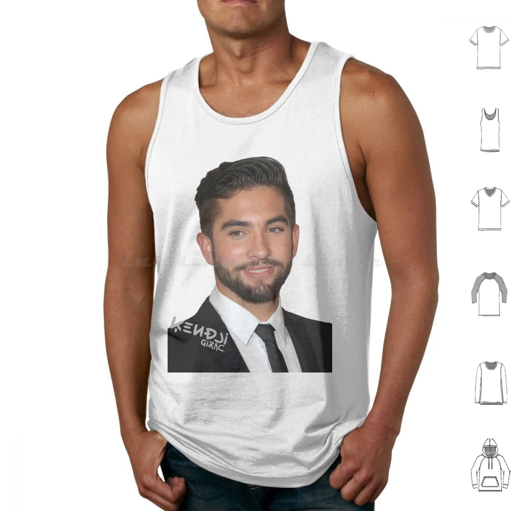 

Kendji Girac Tank Tops Print Cotton Kendji Girac Gitano French Music France