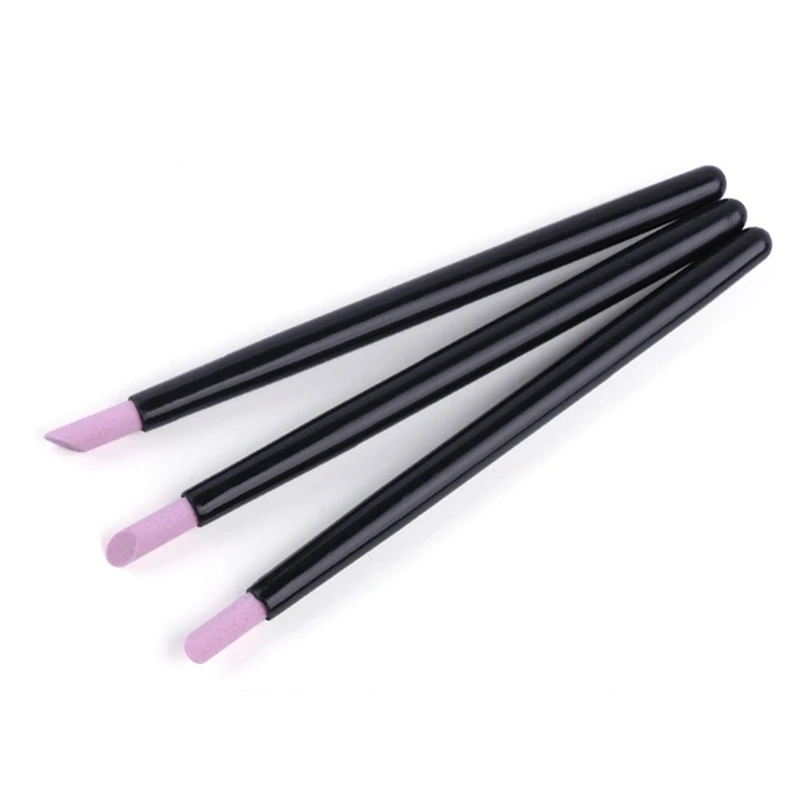 

3Pcs Portable Polishing Manicure Pen Cuticle Care Scrub Remover Stick Manicure Accessories Nail Art Pen Polishing Treatment Tool