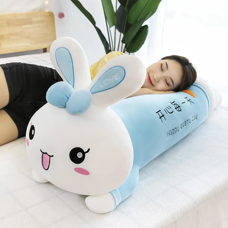 

Zqswkl 70/90/110cm Cute Cartoon Rabbit Doll Lying Down Rabbit Doll Large Rabbit Pillow Plush Toy Cute Rabbit Sleeping Doll
