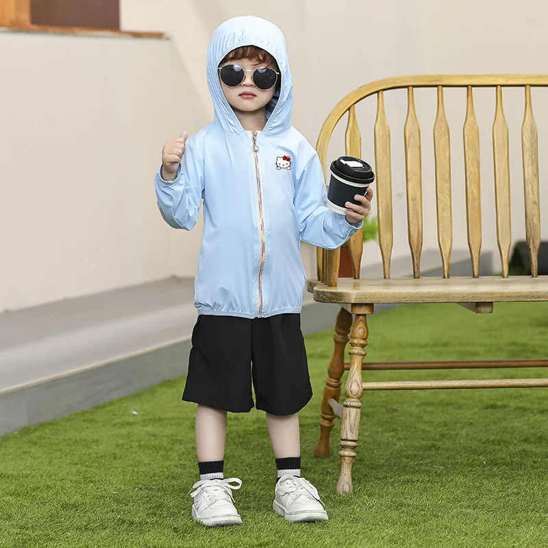 Детская Солнцезащитная куртка с рисунком из мультфильма My Melody Kuromi