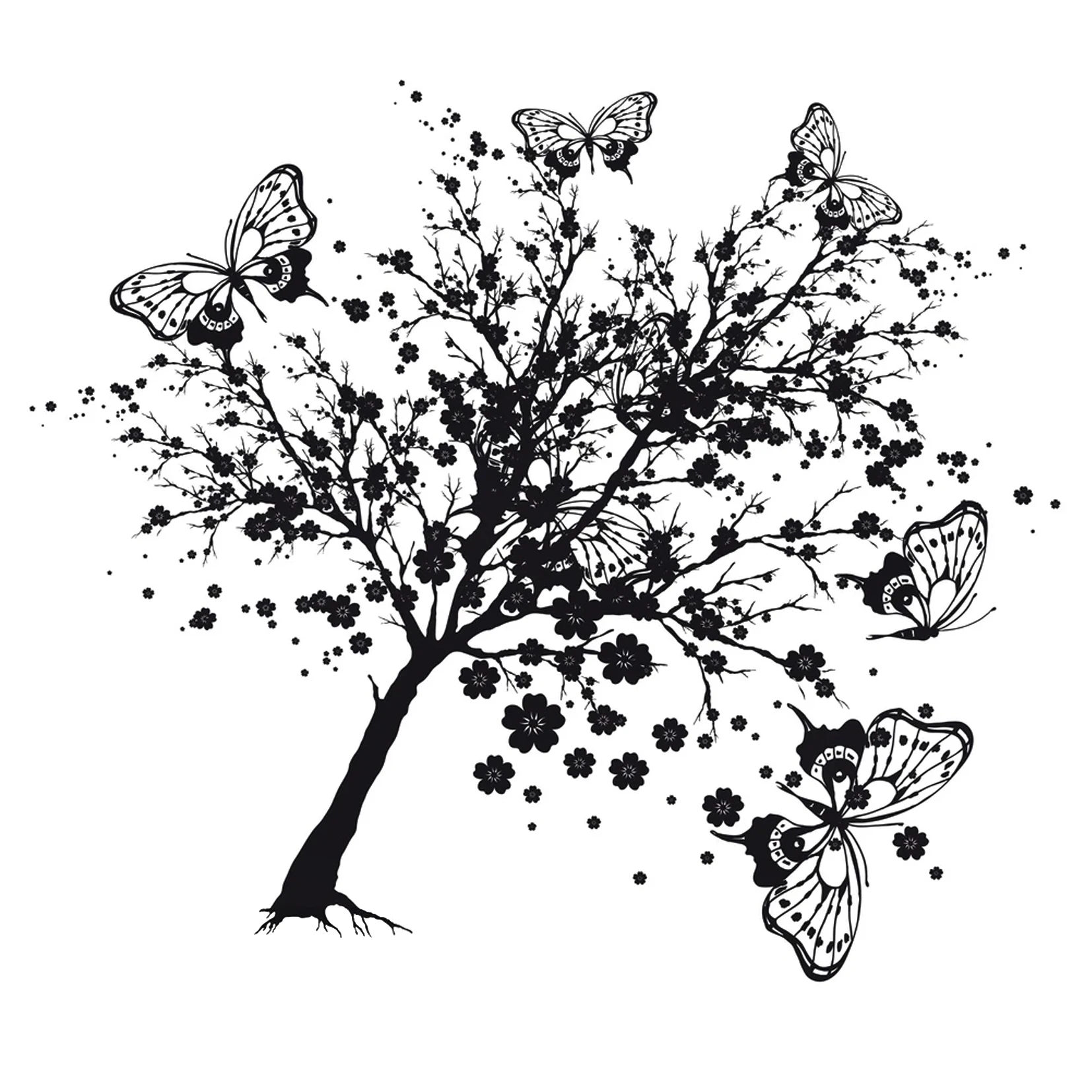 

DABOXIBO Butterfly Tree Clear Stamps Mold For DIY Scrapbooking Cards Making Decorate Crafts 2020 NEW Arrival