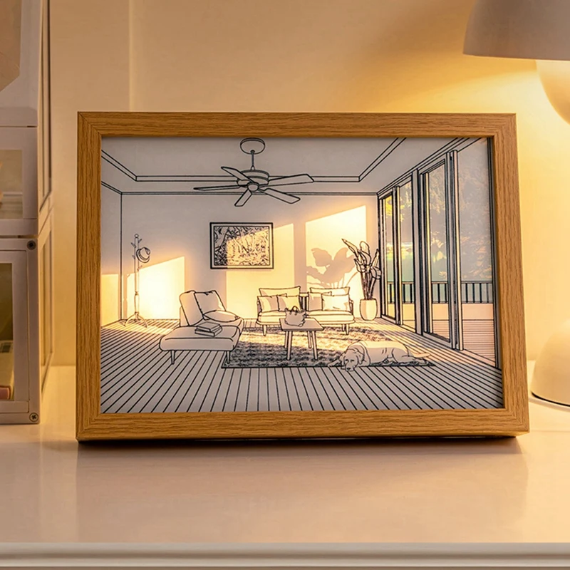 Искусственная живопись искусственная ночь прикроватная лампа атмосферная