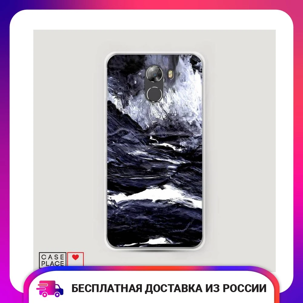 Чехол Силиконовый для Wileyfox Swift 2 Волны гуашь защитная накладка бампер тонкая