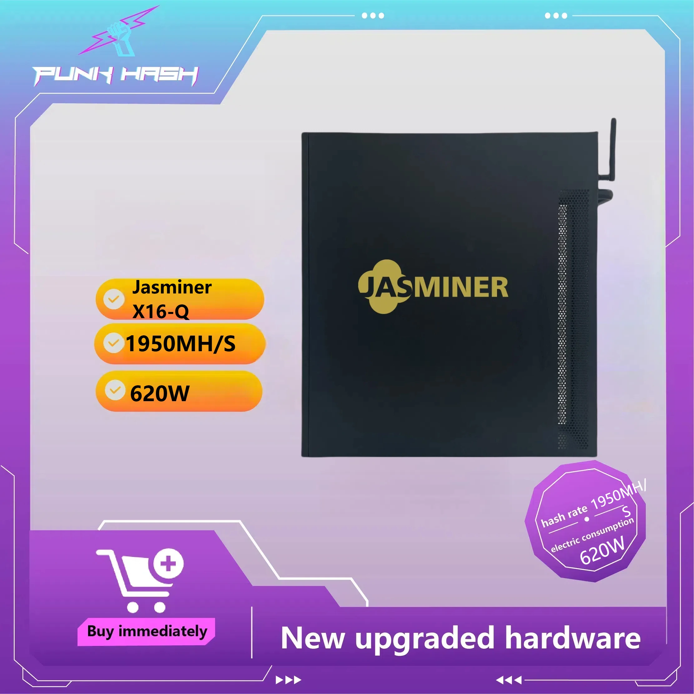 Для России Jasminer X16-Q 1950MH/s 8GB ETC ETH ASIC Miner Mining Machine Asik