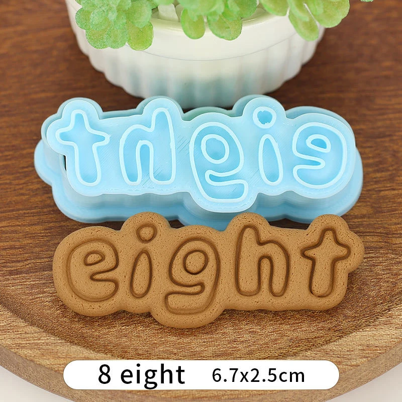 Тисненая форма на день рождения для мастики сахара рельефный резак цифры конфеты