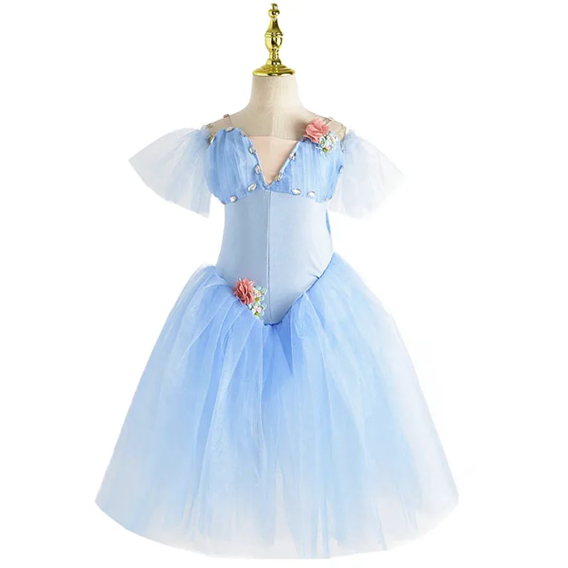 Профессиональная балетная пачка для девочек синее розовое блюдо блинная