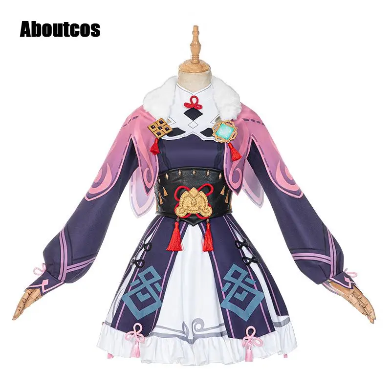 

Game Genshin Impact Yunjin Cosplay Costume Yunjin Cosplay Costume Dress Women Party Dress Halloween With Hat Full Set