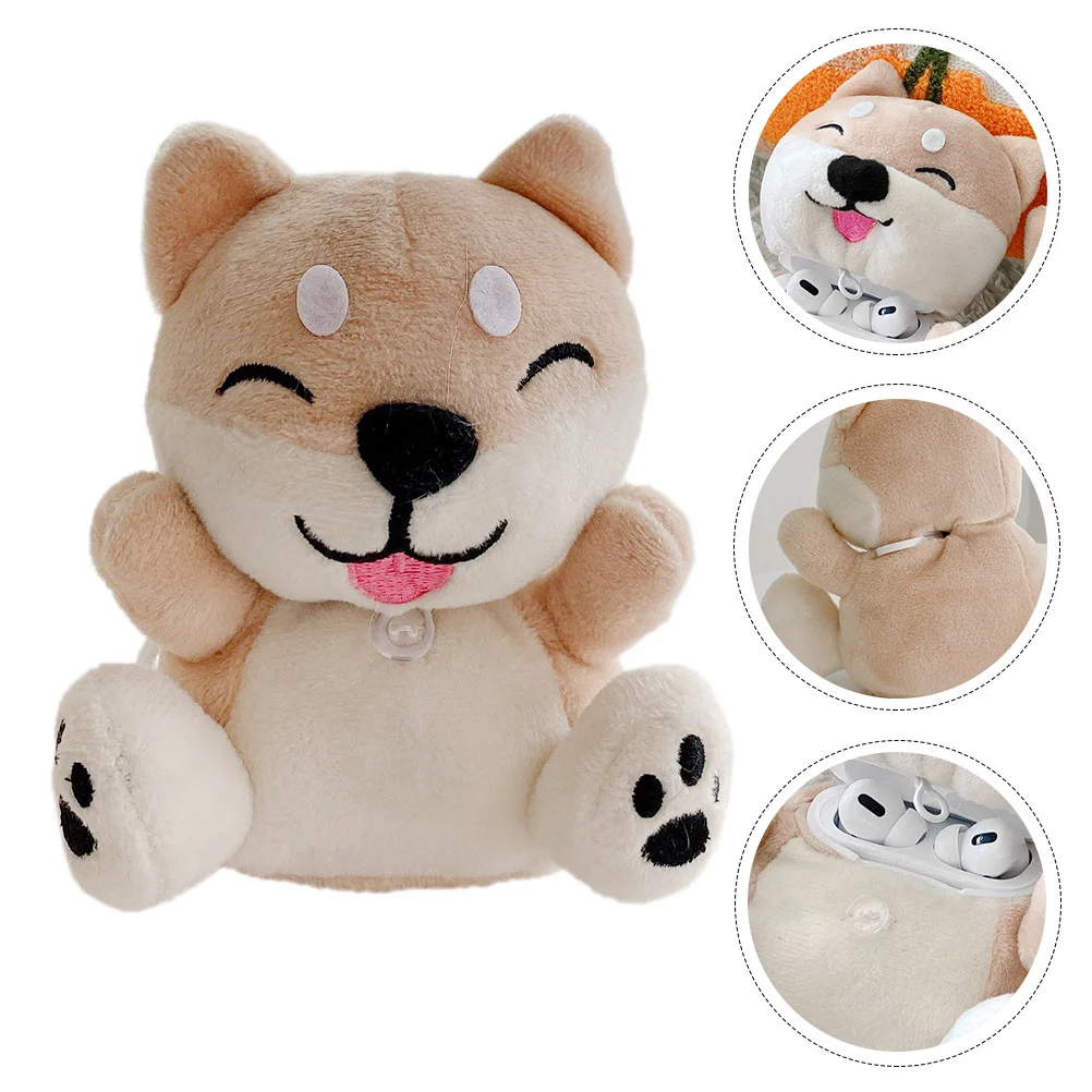 

Plush Shiba Inu Earphone Case Earbud Protective Cover Compatible for AirPods 1/2