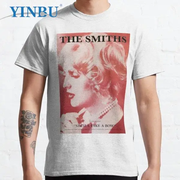 

Sheila take a bow poster (The Smiths) print YINBU Brand t shirts High quality Men's short O neck t-shirt The Smiths Graphic Tee