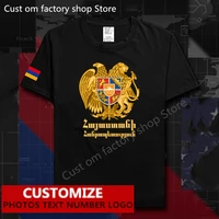 armenia t shirt free custom diy name number logo 100 cotton t shirts men women loose casual armenian arm flag %e2%80%8bt shirt