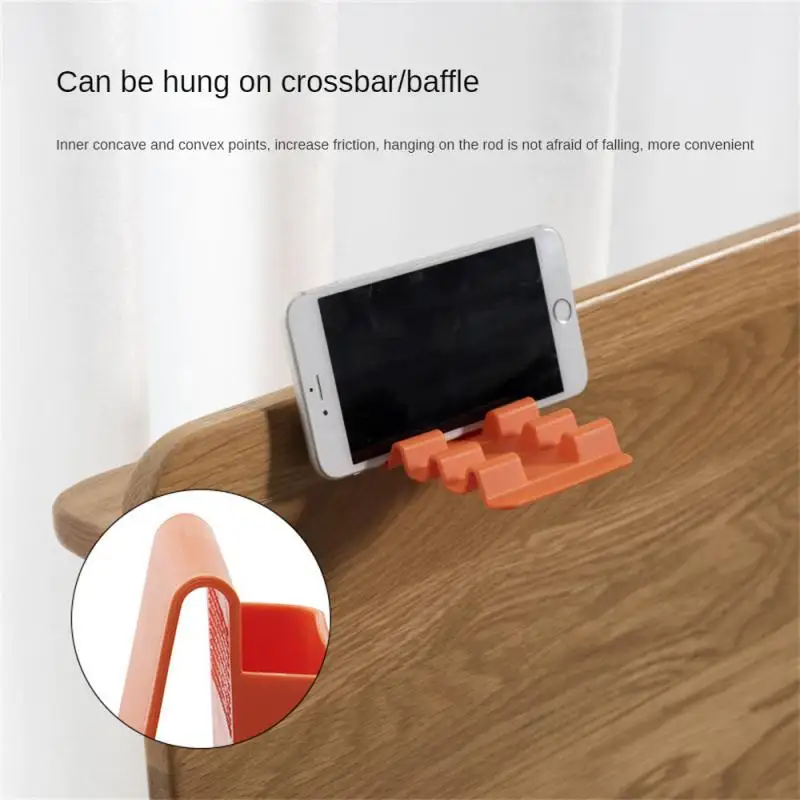 

Multifunctional Lazy Phone Bracket Small Phone Rack Horizontal Hanging Wavy Phone Holder Holder Adjustable Desktop Phone Stand