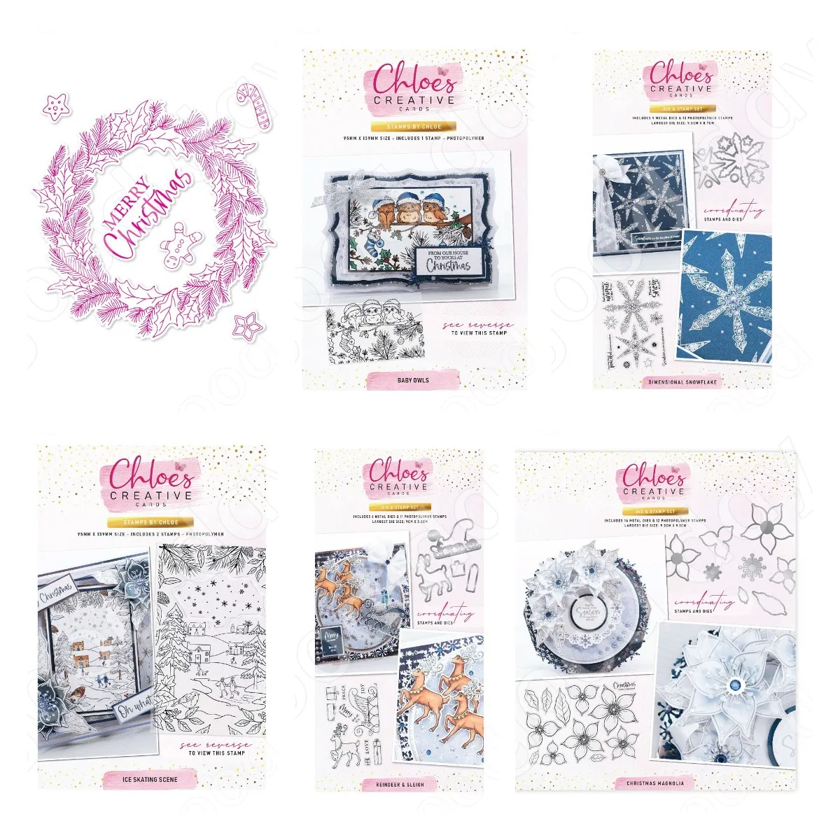

New Christmas Elk Snowflake Wreath Cutting Dies Stamps Scrapbook Diary Decoration Embossing Template Diy Greeting Card Handmade