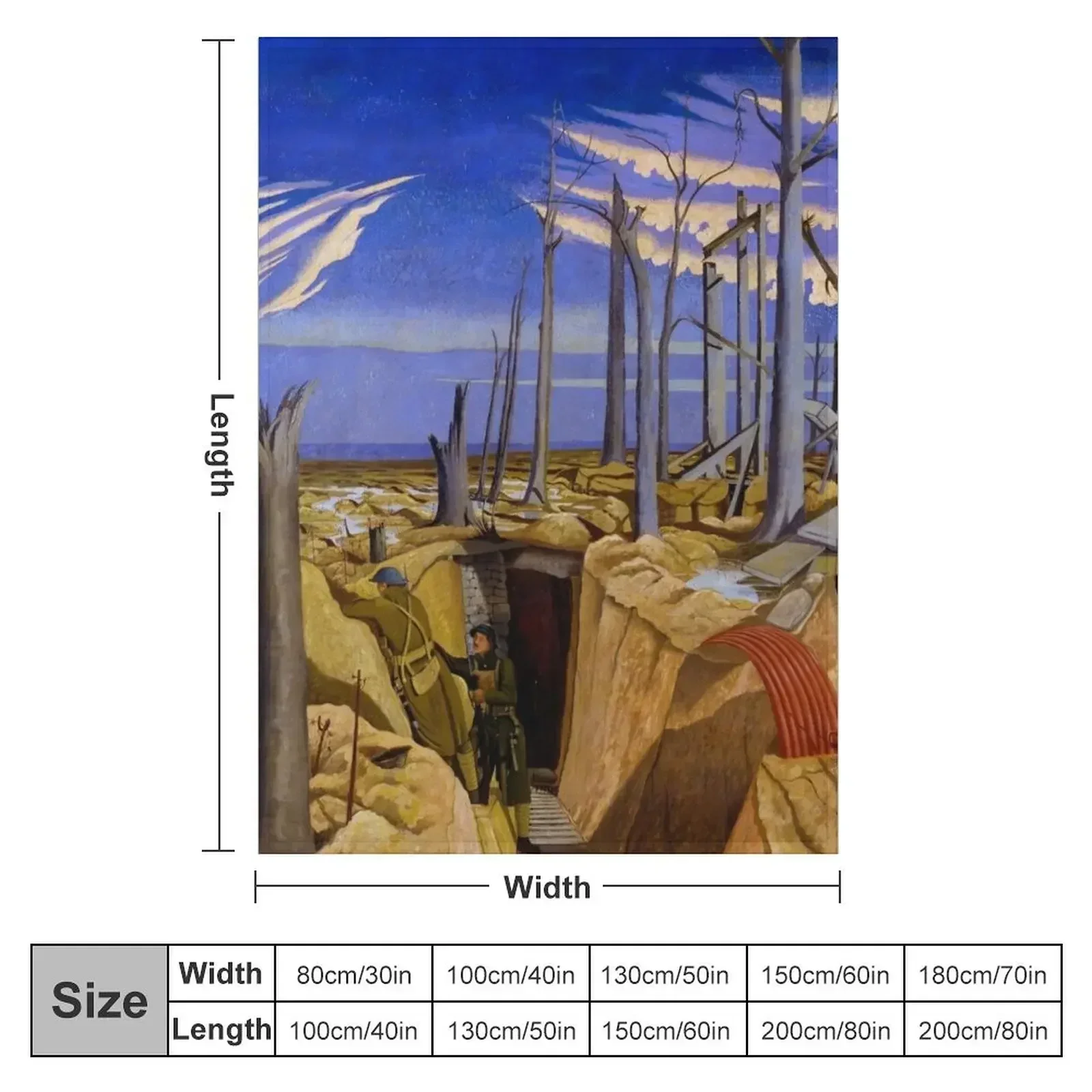 Oppy Wood от Джона Нэш (1917) Пледы Роскошные тяжелые одеяла в стиле манга