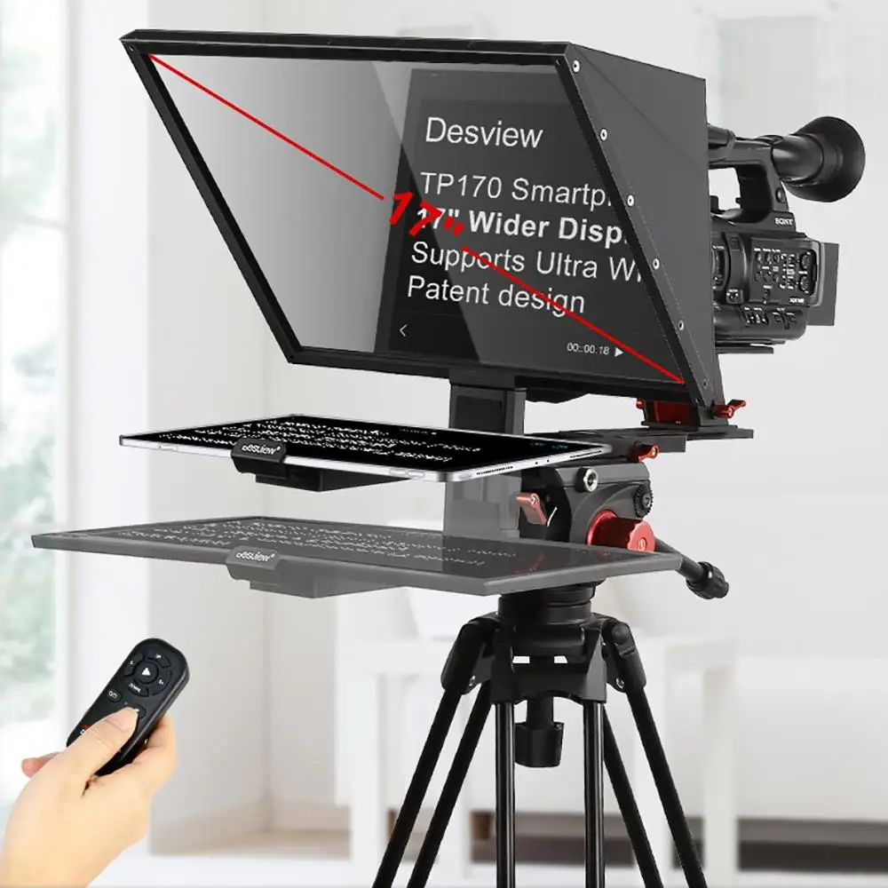 

Bestview TP170 камера телесуфлер для DSLR фотостудии для iPad смартфона интервью телесуфлер видеокамера студия