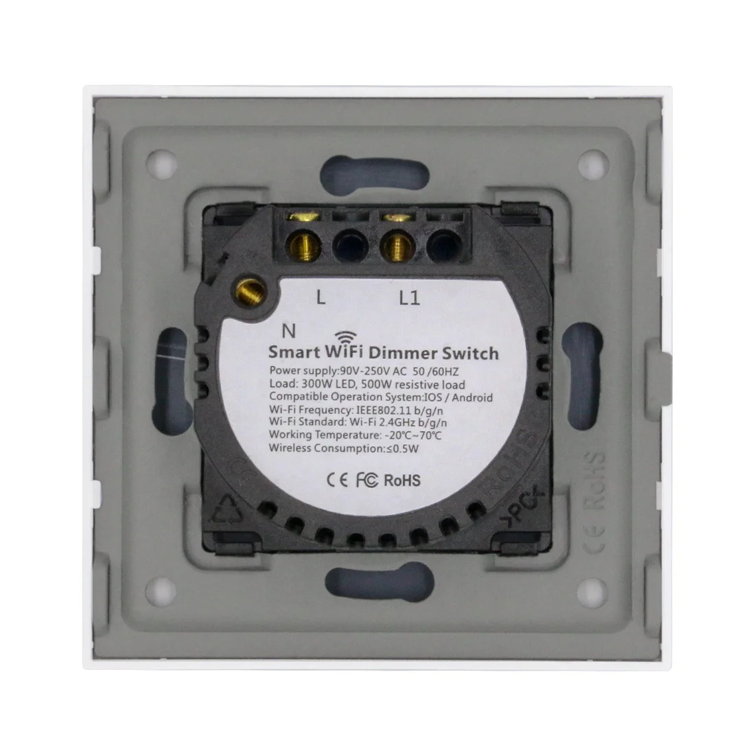 Умный настенный выключатель с диммером MVAVA совместимый Alexa и Google Home управление