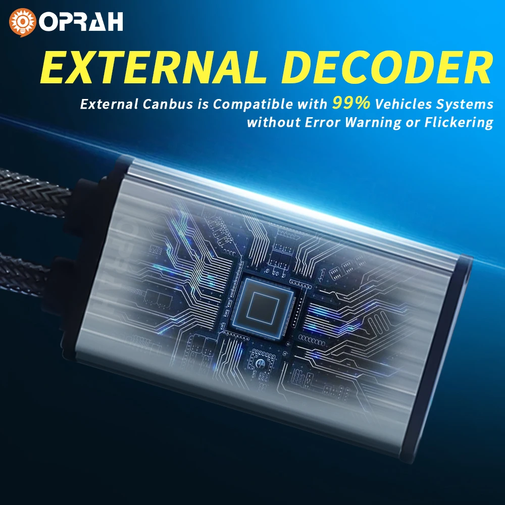 Oprah Автомобильные Фары 190 Вт Ультра Яркие Сменные H4 H11 H8 H9 H3 9005/HB3 9006/HB4 12 В