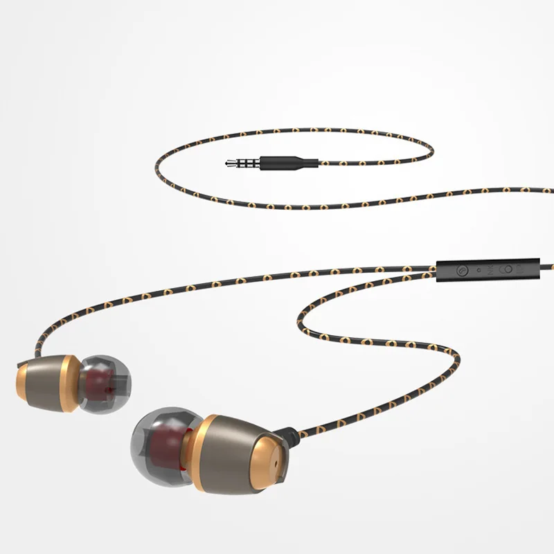 

High Sensitivity 115dB Earphone Universal In-Ear Stereo Earbuds Built-in microphone High Quality Wired Earphones For smart Phone