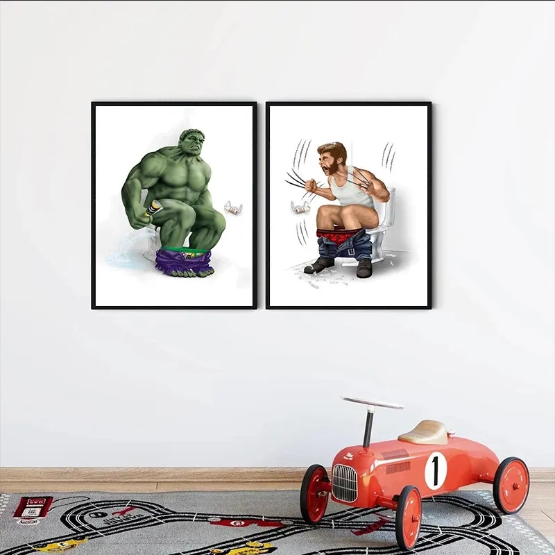 Картина на холсте с изображением героев мультфильма Marvel |