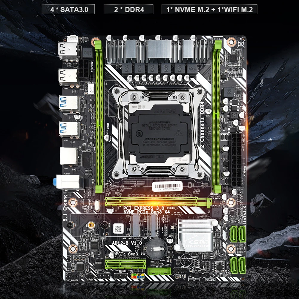 

X99-D4 PC Main Board M-ATX LGA2011 V3/V4 Desktop Computer MainBoard 4 SATA3.0 Gigabit Network Card PCI-E 16X Graphic Card Slot