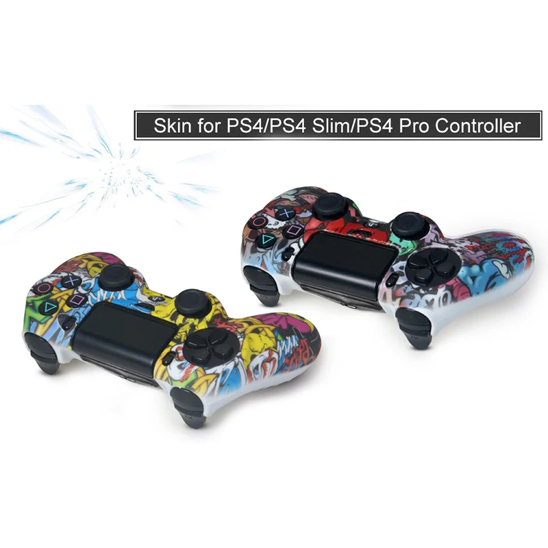 Силиконовый резиновый чехол для SONY Playstation 4 PS4 Control ler защитный Pro Slim управление