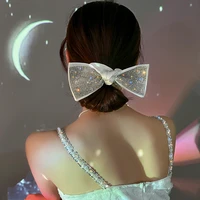 yamega rhinestones bows hair scrunchies ties korean rope elastic rubber bands ponytail holder girl hair accessories for women