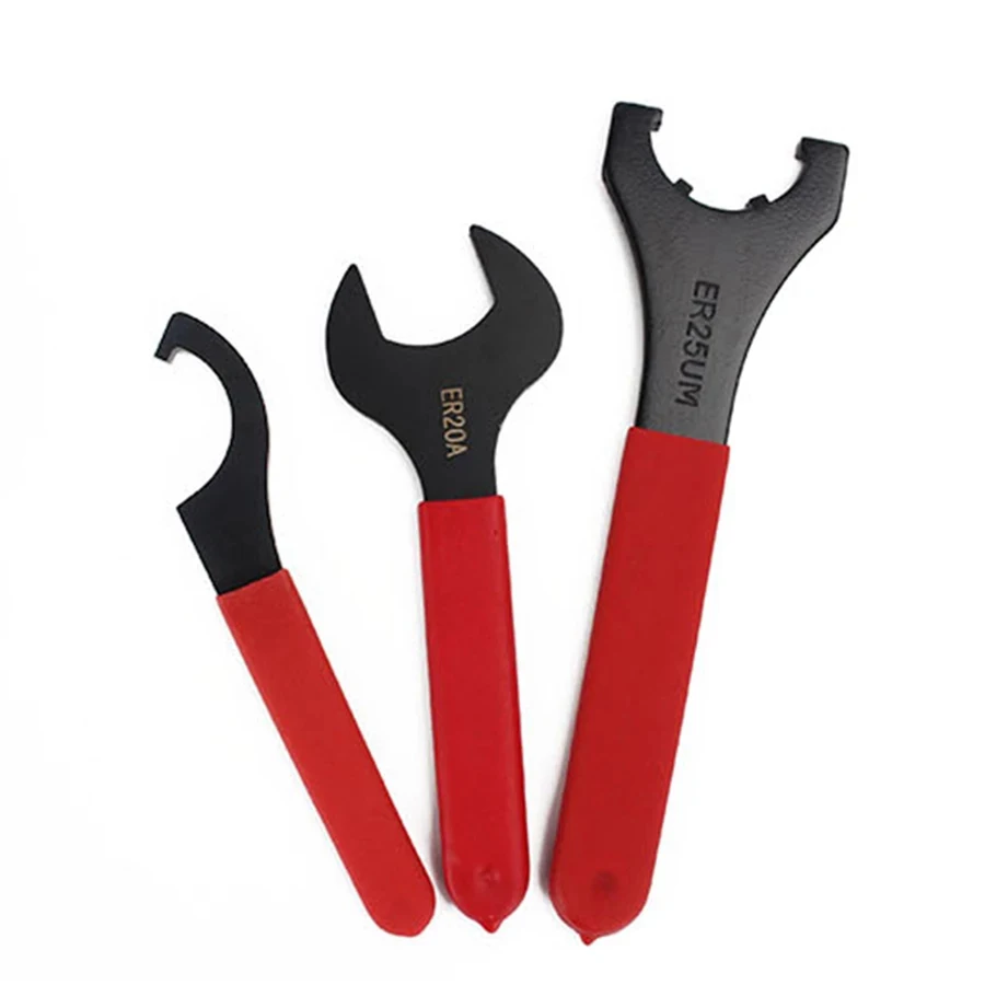 

M/UM Type ER Collet Chuck Nut Wrench 1pc CNC ER8A/ER11A/ER16A/ER20M/ER25UM/ER32UM/ER40UM CNC Milling Tool Lathe Tool ER Spanner