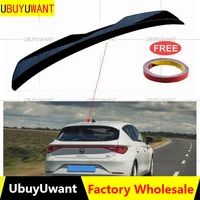ubuyuwant car styling spoiler for seat leon hatchback fr 2020 2021 spoiler high quality abs material gloss black spoiler