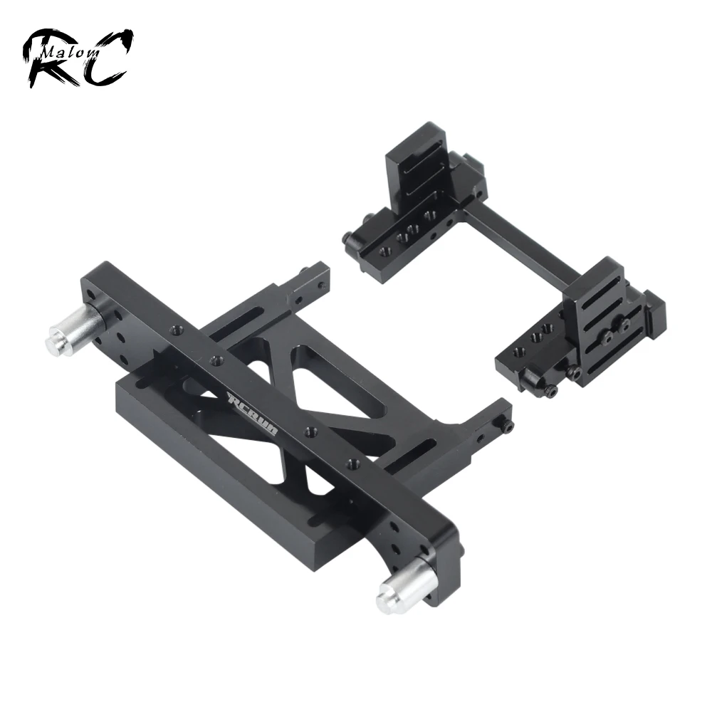 Металлический корпус с фиксированным кронштейном, набор креплений для Land Cruiser LC80, подходит к корпусу Axial SCX10 II 90046 86100, фотошасси